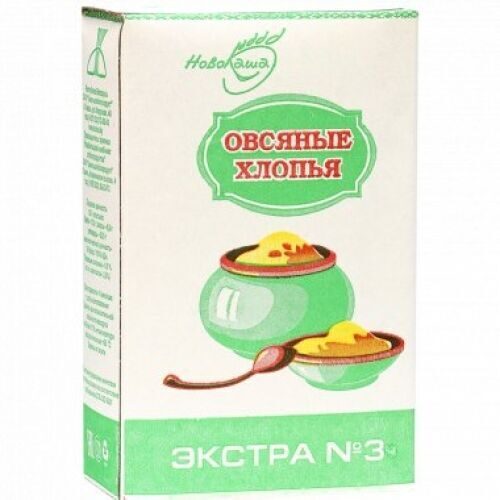 Хлопья овсяные Экстра % 3, 500гр.